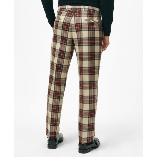 브룩스브라더스 Classic Fit Dress Pants in Tartan Merino Wool