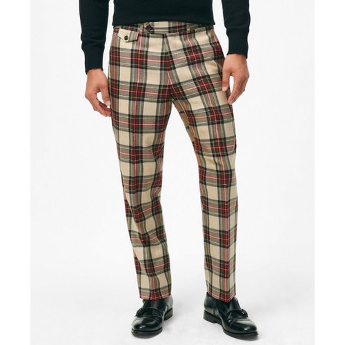 브룩스브라더스 Classic Fit Dress Pants in Tartan Merino Wool