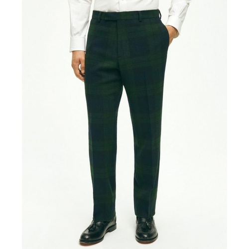 브룩스브라더스 Classic Fit Wool Black Watch Tartan Dress Pants