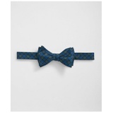 Silk Mini Black Watch Bow Tie