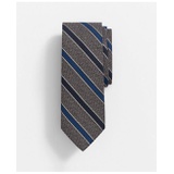 Wool and Silk Alternating Stripe Tie