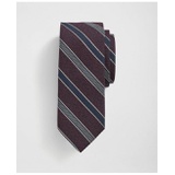 Wool and Silk Alternating Stripe Tie