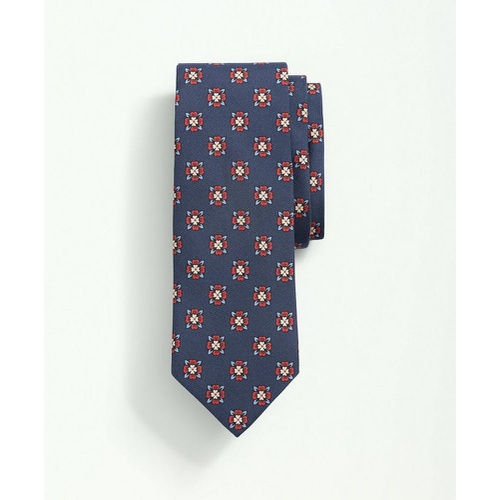 브룩스브라더스 Silk Flower Medallion Tie