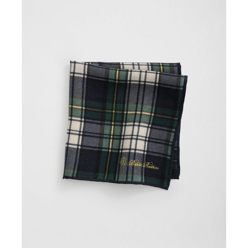 브룩스브라더스 Wool Tartan Pocket Square