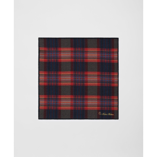 브룩스브라더스 Wool Tartan Pocket Square