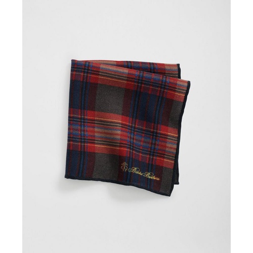 브룩스브라더스 Wool Tartan Pocket Square