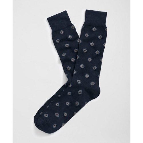 브룩스브라더스 Cotton Blend Foulard Socks