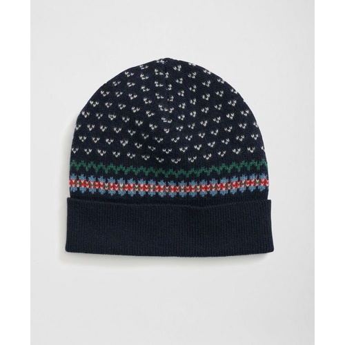 브룩스브라더스 Wool-Alpaca Holiday Fair Isle Hat