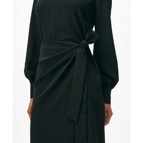 브룩스브라더스 Keyhole Dress in Fine Twill Stretch Crepe