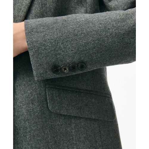 브룩스브라더스 Peak Lapel Jacket in Flannel Wool