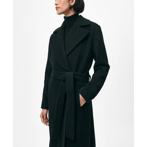 브룩스브라더스 Notch Collar Coat in Water-Repellent Brushed-Twill Wool