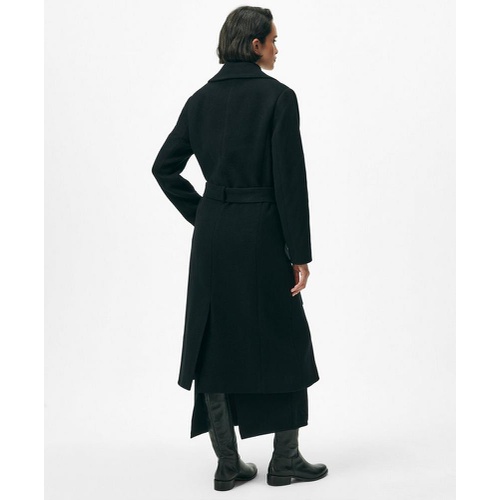 브룩스브라더스 Notch Collar Coat in Water-Repellent Brushed-Twill Wool