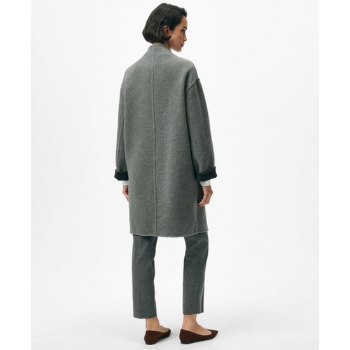 브룩스브라더스 Reversible Single-Button Coat in Wool Blend