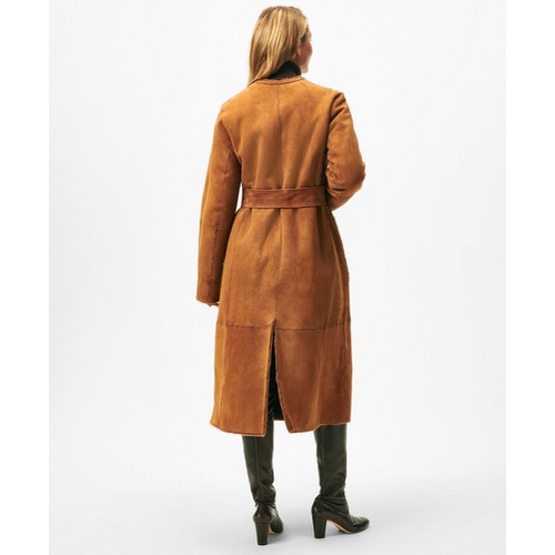 브룩스브라더스 Reversible Belted Shearling Coat