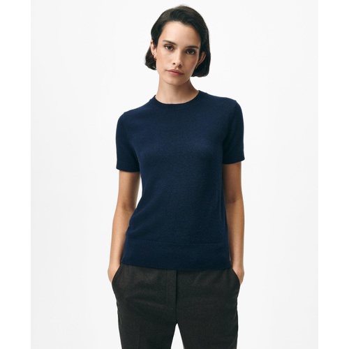 브룩스브라더스 Short-Sleeve Shell Sweater in Cashmere