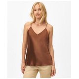 V-Neck Camisole in Washable Silk Charmeuse