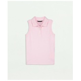 Girls Sleeveless Pique Polo Shirt