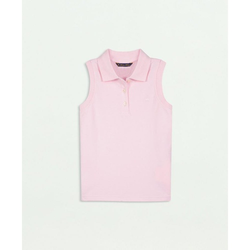 브룩스브라더스 Girls Sleeveless Pique Polo Shirt