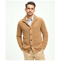 Camel Hair Stand Collar Cardigan