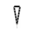 Buckle-Down Unisex-Adults Lanyard-10-Steal Your Face Blocks Black/White-Gray/bla, Multicolor, One-Size