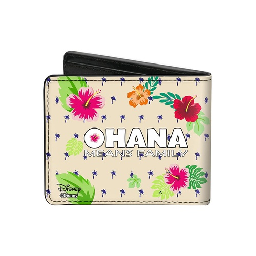 Buckle-Down Mens Stitch Winking Pose + Ohana Means Family/Tropical Icons, Multicolor, Standard Size