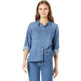 Buffalo David Bitton Marcela Washed Boyfriend Denim Shirt