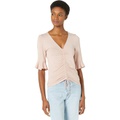 Buffalo David Bitton Tinley V-Neck Ruched Top