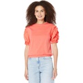 Buffalo David Bitton Agnes Mixed Media Sleeve Tee