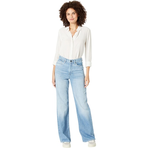  Buffalo David Bitton Addie High-Rise Wide Leg in Creased and Sanded