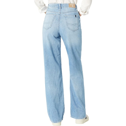  Buffalo David Bitton Addie High-Rise Wide Leg in Creased and Sanded