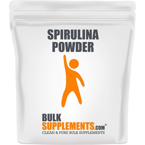  BulkSupplements.com Spirulina Powder - for Immune & Heart Health, Superfood Supplement - Gluten Free, Soy Free, No Filler Powder - 9g per Serving, 11 Servings (100 Grams - 3.5 oz)