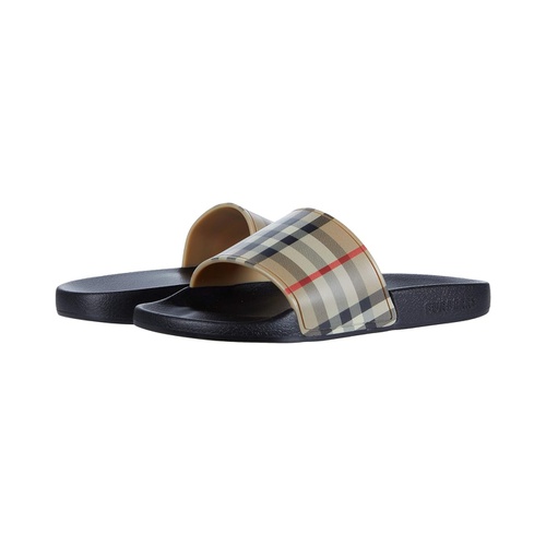 버버리 Burberry Kids Mini Furley Check Slide (Toddler/Little Kid)