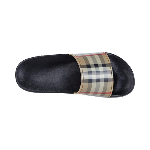 버버리 Burberry Kids Mini Furley Check Slide (Toddler/Little Kid)