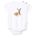 Burberry Kids Berta Short Sleeve Deer One-Piece (Infant)