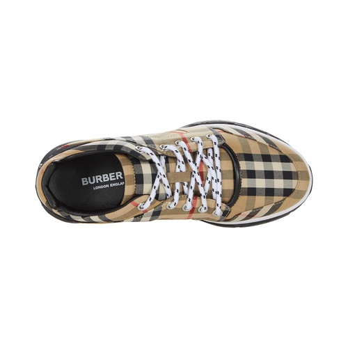 버버리 Burberry Kids Brockton Check Low Top Sneaker (Toddler/Little Kid)