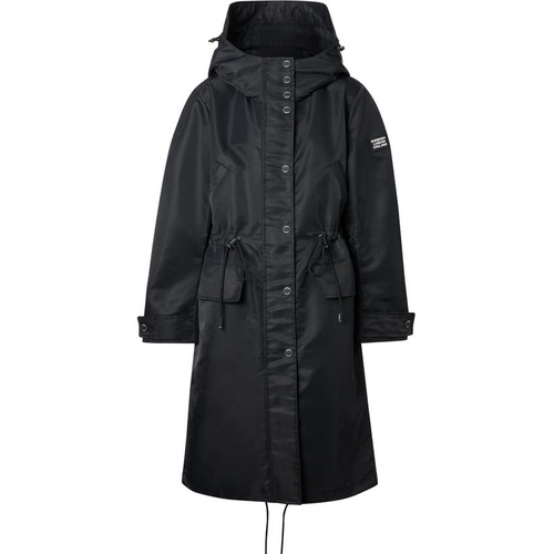 버버리 Burberry Tewin Hooded Fishtail Hem Parka_BLACK