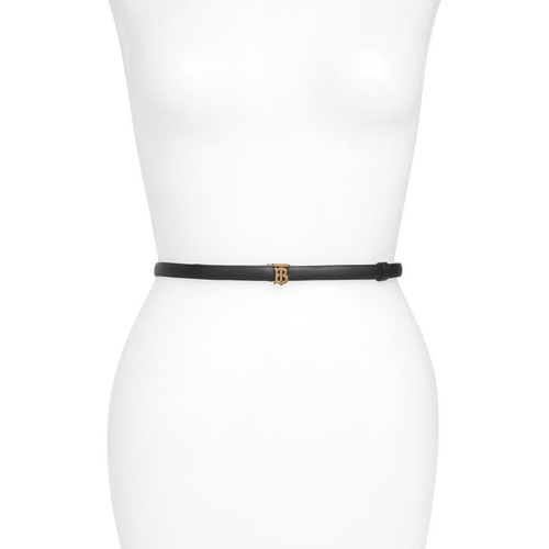 버버리 Burberry Monogram Motif Reversible Leather Belt_BLACK/ MALT BROWN