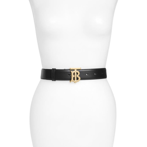 버버리 Burberry TB Monogram Leather Belt_BLACK