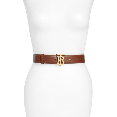 버버리 Burberry TB Monogram Leather Belt_TAN