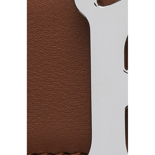 버버리 Burberry Monogram Motif Reversible Leather Belt_MALT BROWN/ BLACK