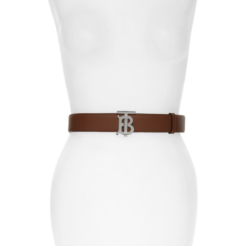 버버리 Burberry Monogram Motif Reversible Leather Belt_MALT BROWN/ BLACK