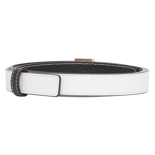 버버리 Burberry TB Monogram Reversible Leather Belt_WHITE/ BLACK