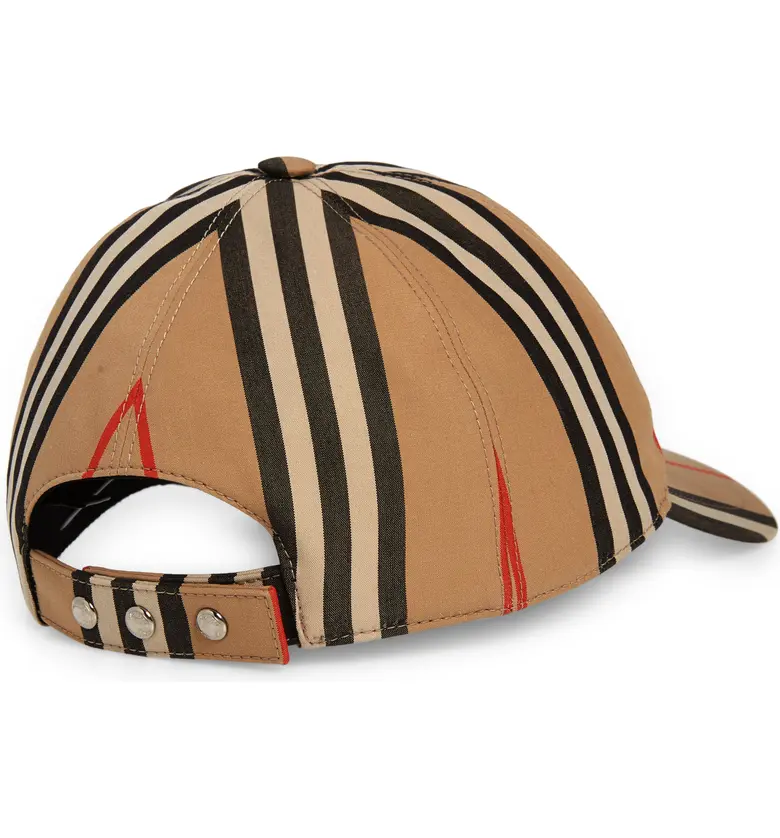 버버리 Burberry TB Monogram Icon Stripe Baseball Cap_ARCHIVE BEIGE IP S
