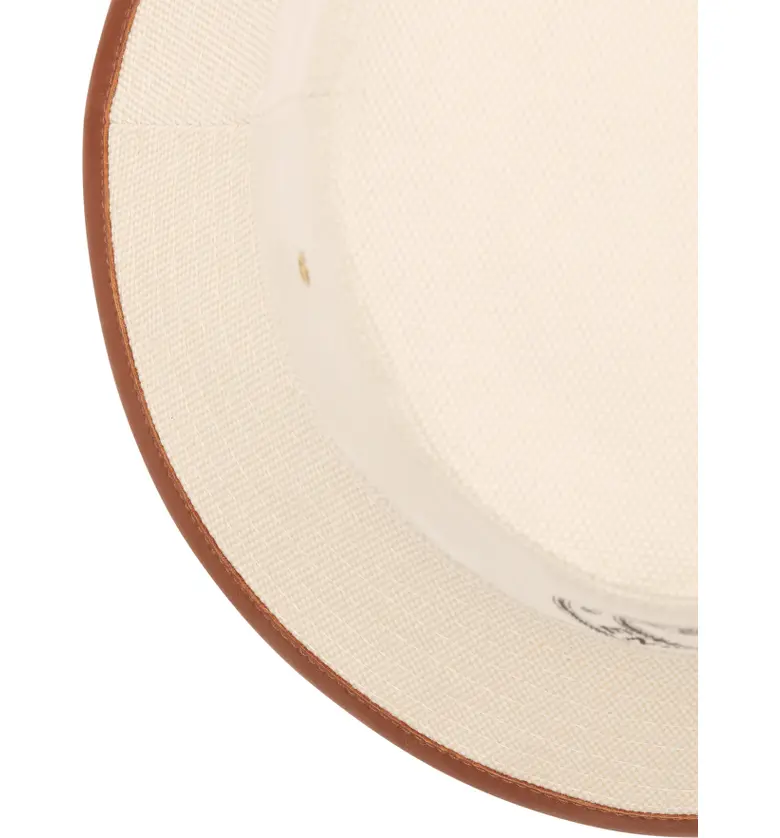 버버리 Burberry Buberry Logo Canvas Bucket Hat_BEIGE/ TAN