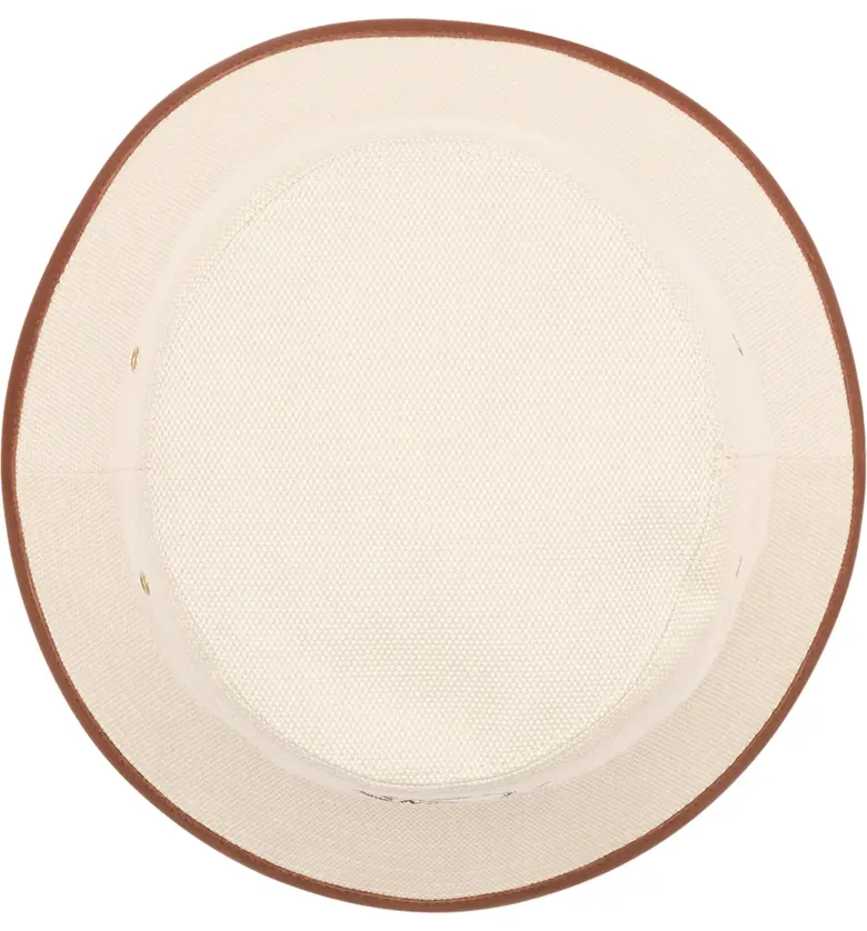 버버리 Burberry Buberry Logo Canvas Bucket Hat_BEIGE/ TAN
