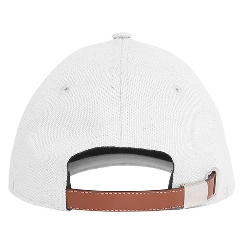 버버리 Burberry Embroidered TB Monogram Baseball Cap_White