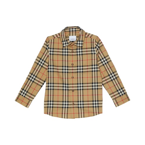 버버리 Burberry Kids Owen Long Sleeve Vintage (Toddler/Little Kids/Big Kids)