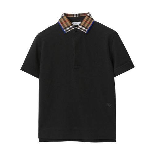 버버리 Burberry Kids Johane Check EKD Polo Shirt (Toddler/Little Kid/Big Kid)