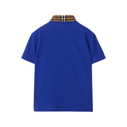 버버리 Burberry Kids Johane Check EKD Polo Shirt (Toddler/Little Kid/Big Kid)