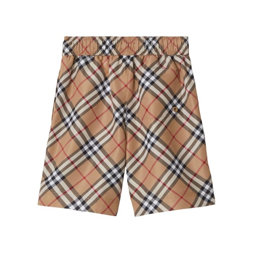 버버리 Burberry Kids Malcolm Check Swim Shorts (Toddler/Little Kid/Big Kid)